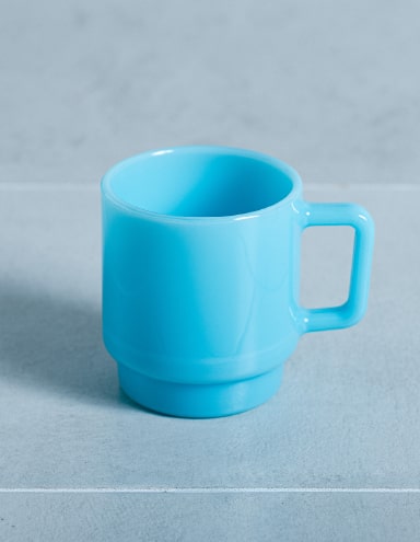 Milk Glass Japan FRIDAY MORNING MUG（CRAFTED IN JAPAN）BLUE