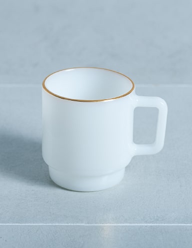 Milk Glass Japan FRIDAY MORNING MUG×GOLD RIM（CRAFTED IN JAPAN）