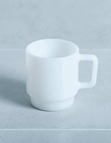 Milk Glass Japan FRIDAY MORNING MUG（CRAFTED IN JAPAN）WHITE