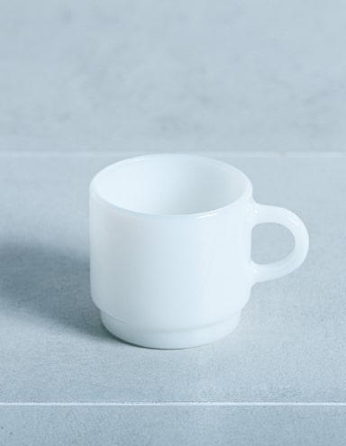 Milk Glass Japan SHORT MUG（CRAFTED IN JAPAN）WHITE